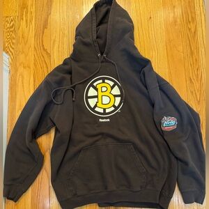 Boston Bruins 2010 Winter Classic Reebok Brown Hoodie with Gold Bruins Logo